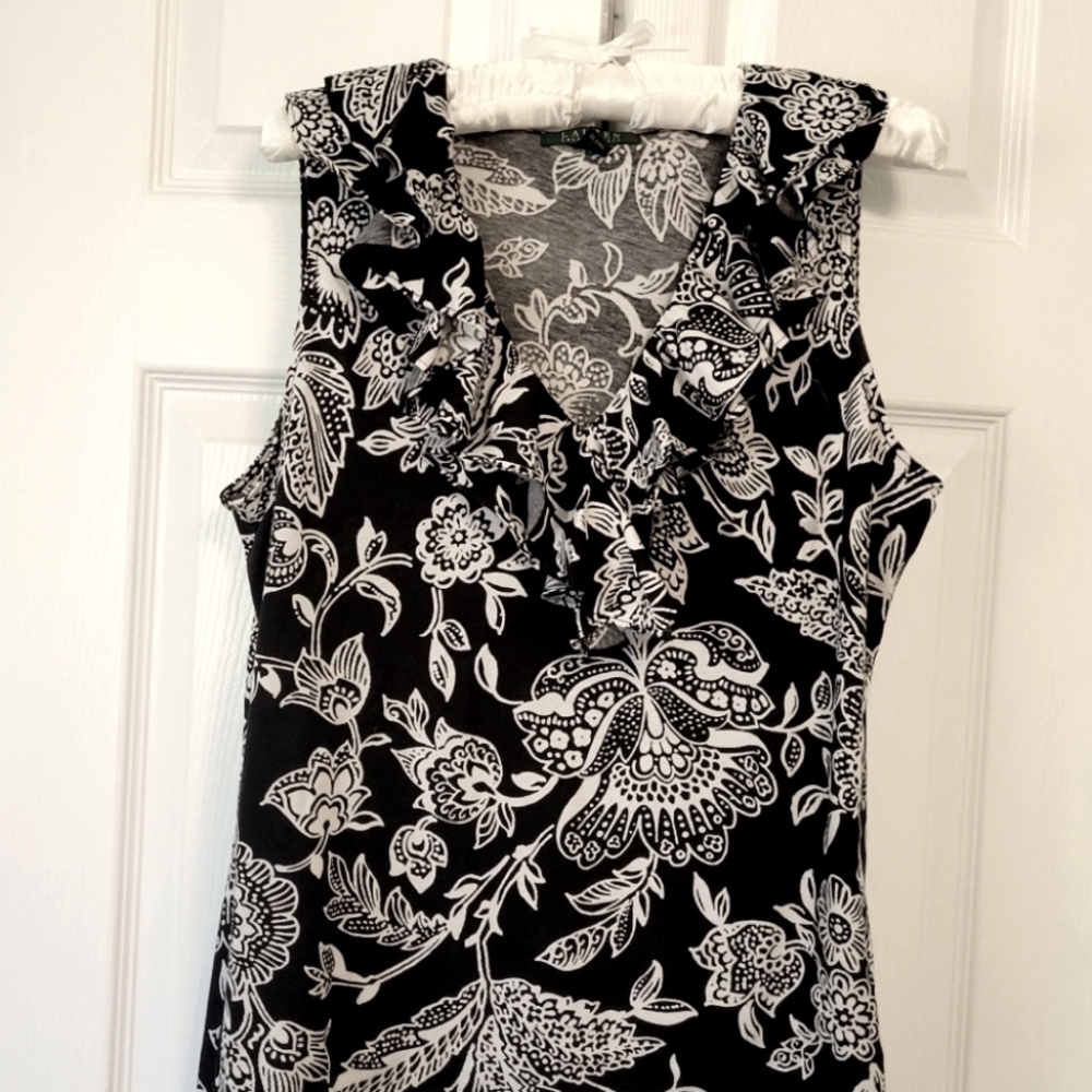 Ralph Lauren ruffled top